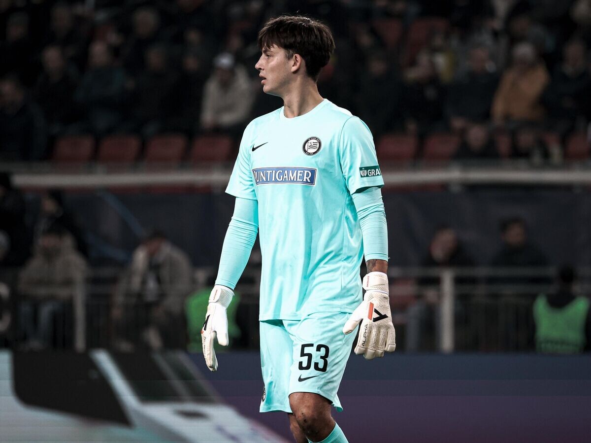    Российский вратарь австрийского "Штурма" Даниил Худяков | © Фото : Соцсети "Штурма"