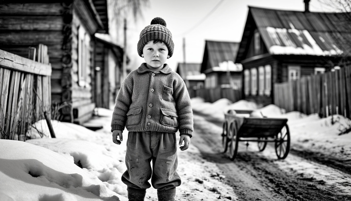 Женщина увидела мальчика и позвала к себе в дом.