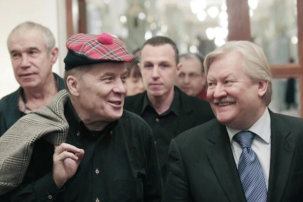    Александр Филипенко и режиссер картины Юрий Кара. Фото: РИА Новости/ Алексей Даничев