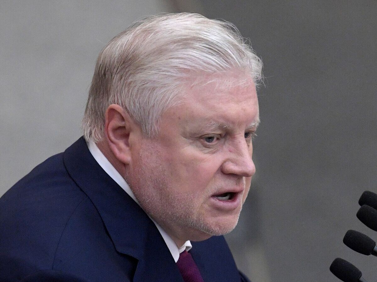    Председатель партии "Справедливая Россия" Сергей Миронов выступает на пленарном заседании Государственной Думы РФ. 27 июля 2018 | © РИА Новости / Владимир Федоренко