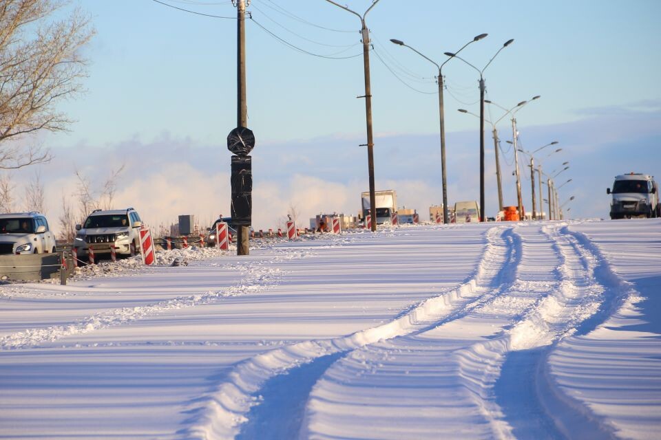    Павловский тракт в районе улицы Звездной. Ремонт путепровода. Источник: Виталий Барабаш/"Толк"