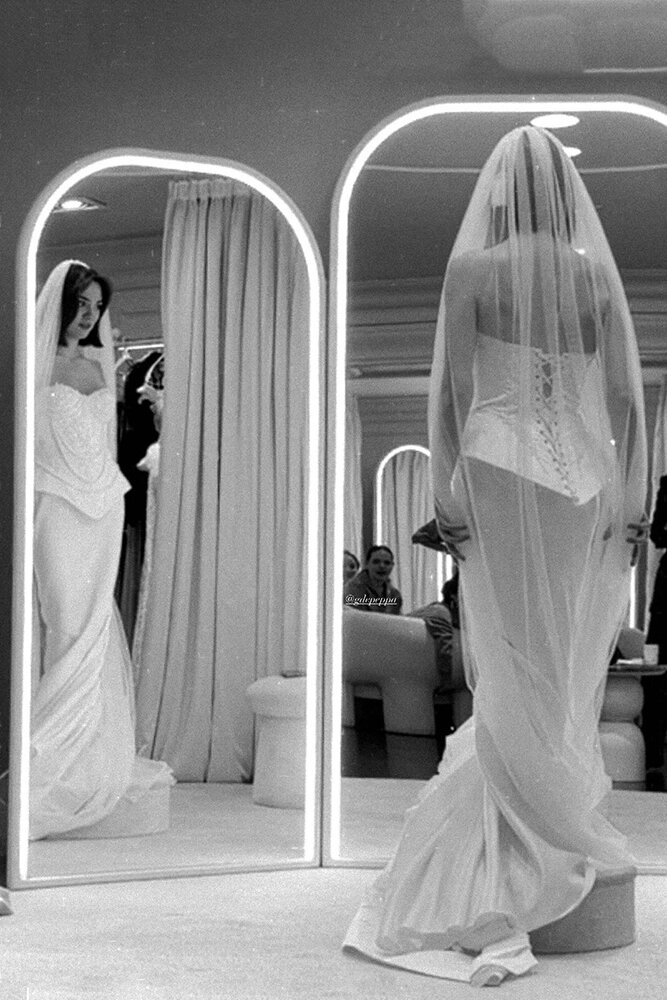    Евгения Медведева в свадебном платье. Фото: соцсети