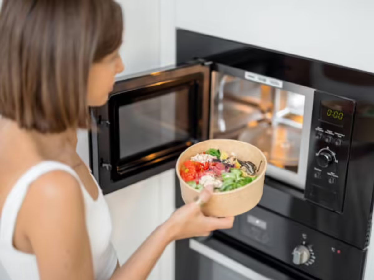 Круглый крафтовый контейнер для микроволновой печи лучший выбор 