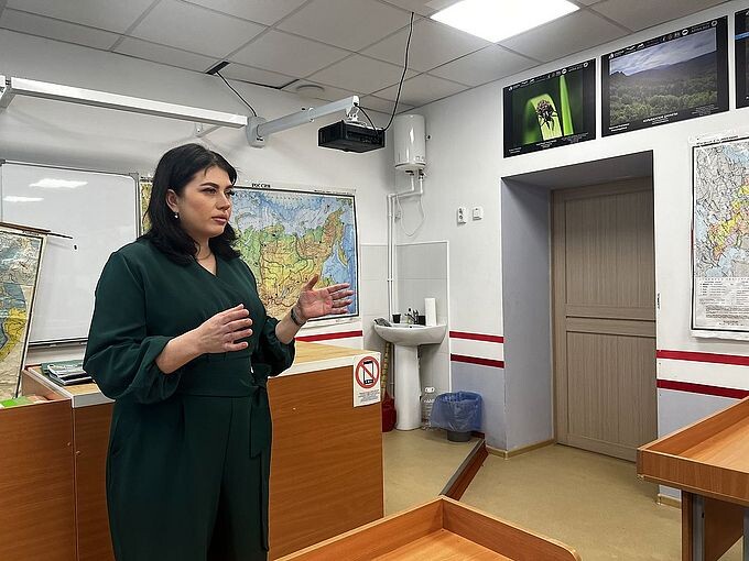 Кузянина Анастасия Александровна выступает перед аудиторией