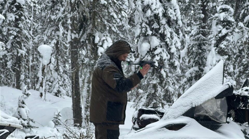    Снегоходная экспедиция по изучению мест обитания северного оленя. Источник: Роман и Татьяна Воробьевы / t.me/altzap