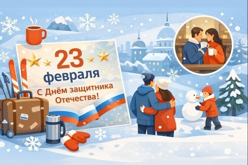 В 2026 году на День защитника Отечества будет три выходных. Источник: нейросеть📷
