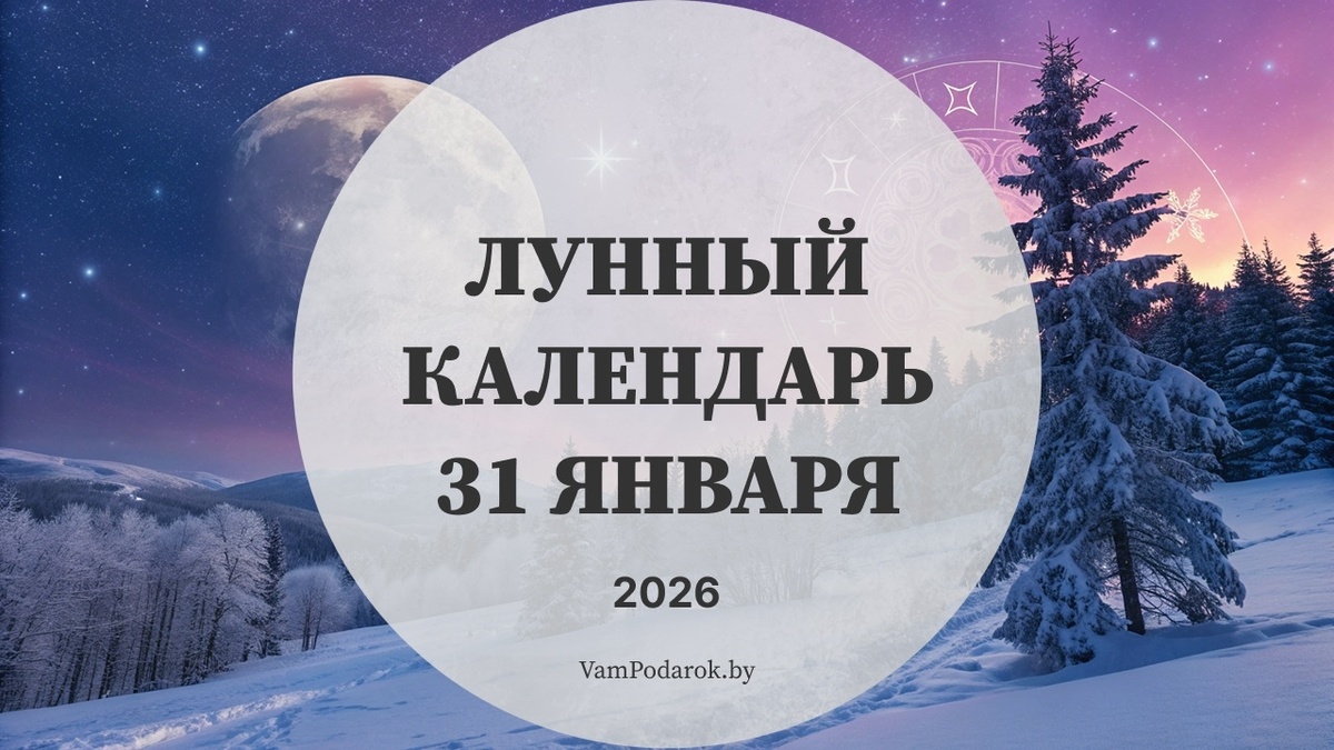 Лунный календарь на 31 января 2026 года