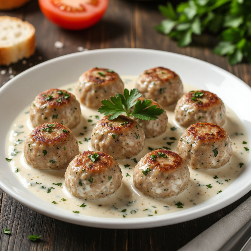 Тефтели в сметанном соусе: нежный ужин за 45 минут 🍲