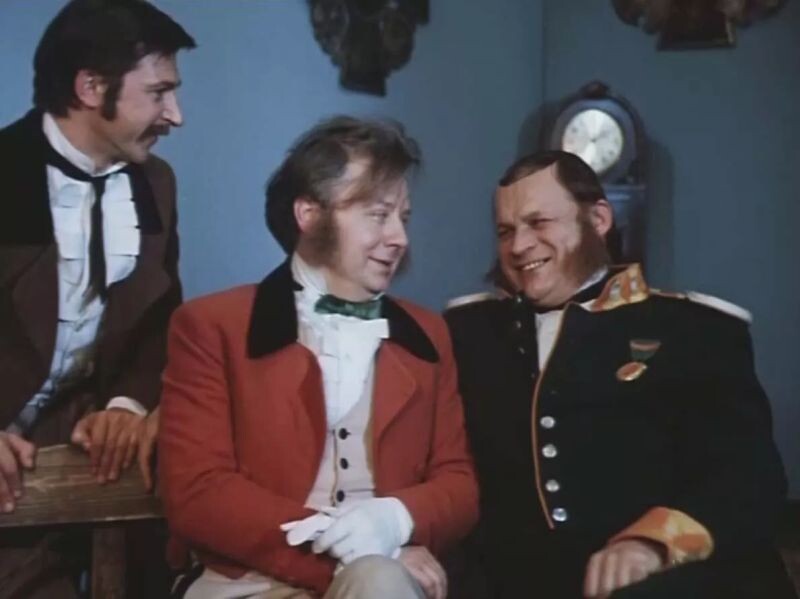 Кадр постановки по мотивам "Современной идиллии".