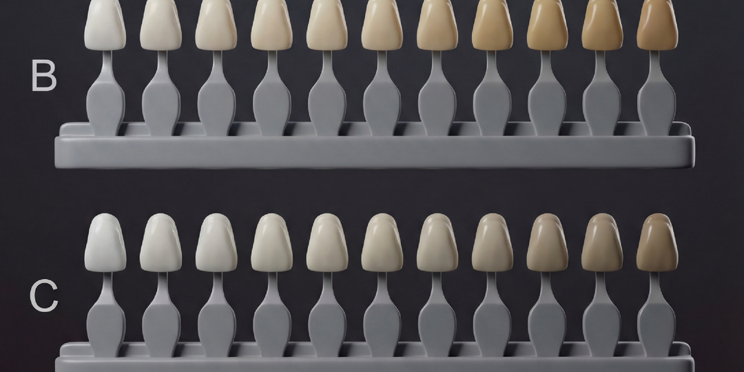 Зубной оттенок или цвет эмали.