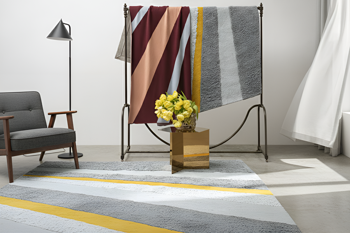 Благодаря интересному цветовому сочетанию ковер Terra станет ярким акцентом в любой комнате. Густой хлопковый ворс в 1 сантиметр приятен на ощупь. Код для поиска ковра Terra на сайте Home24 — 737322.