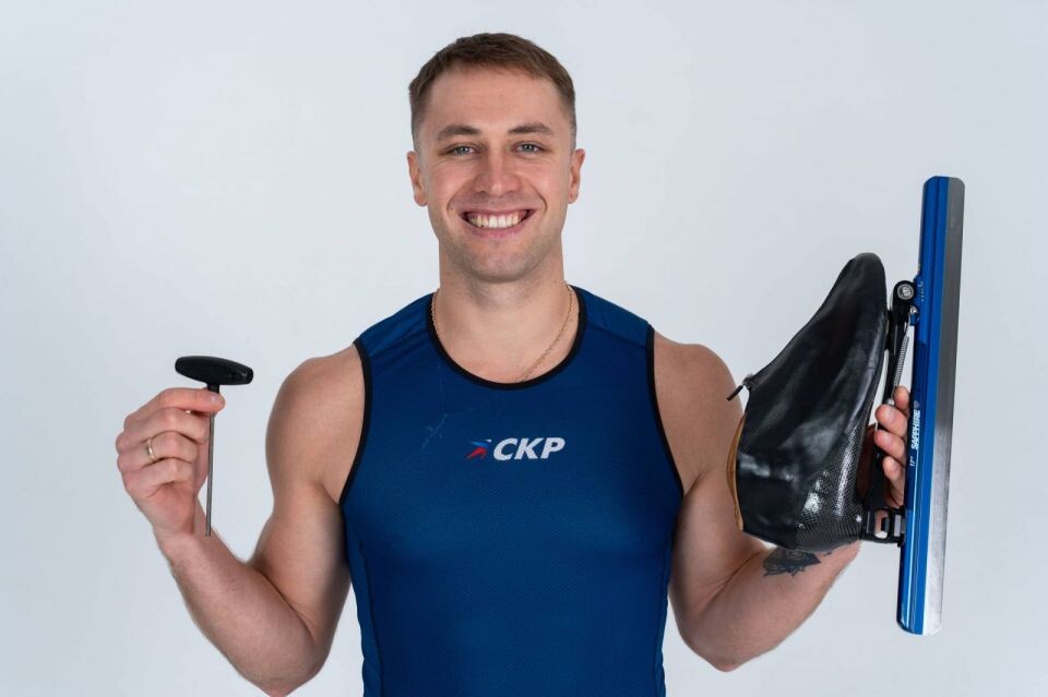    Виктор Муштаков - сильнейший спринтер-многоборец в России! Фото: Союз конькобежцев России