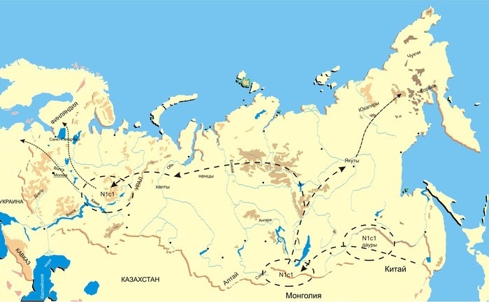 Зарождение  и миграция енисейских языков.