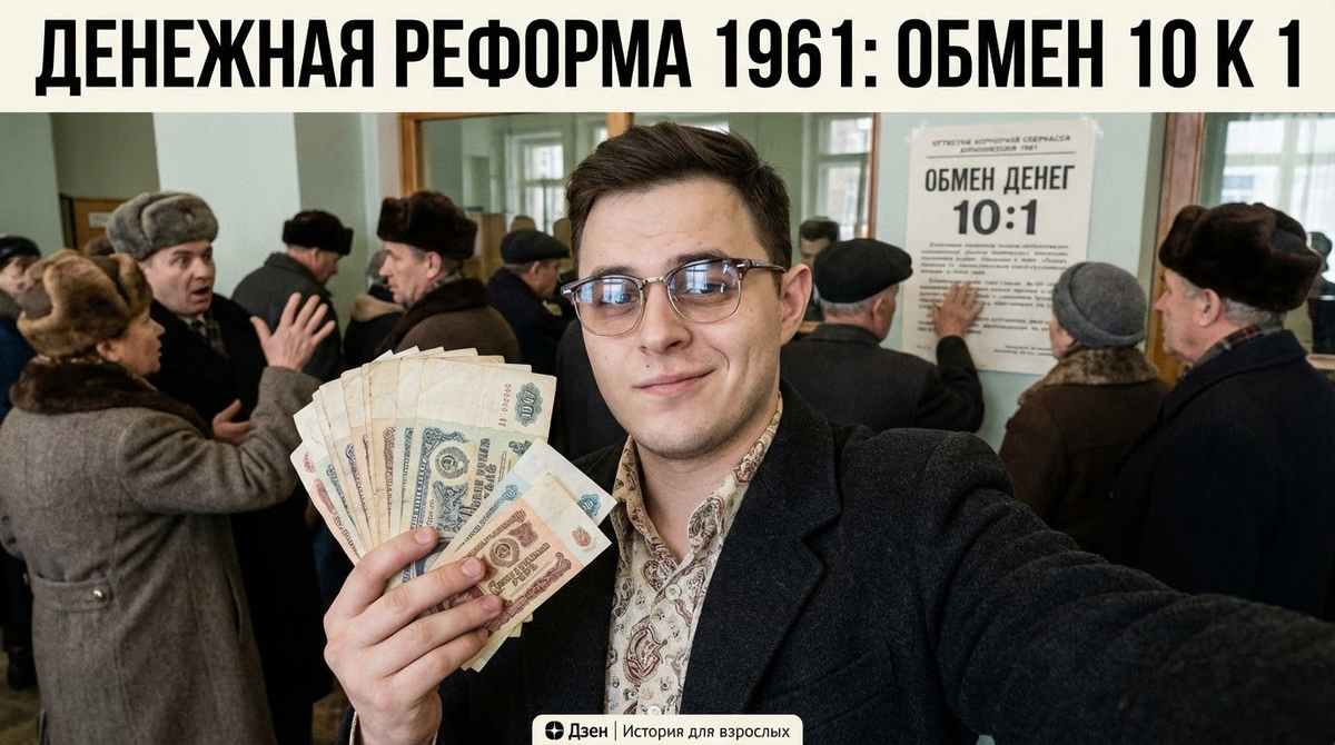 В 1961 году в СССР прошла денежная реформа, объявившая обмен 10 к 1.