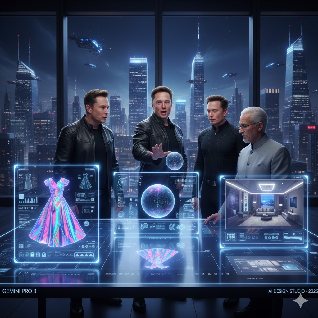 ИИ в дизайне: Как Gemini Pro 3 создает интерьеры и одежд