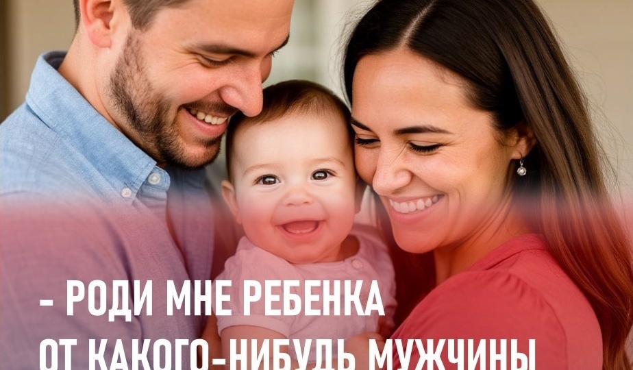 - Роди мне ребенка от какого-нибудь мужчины, - заявил муж, узнав о своем диагнозе