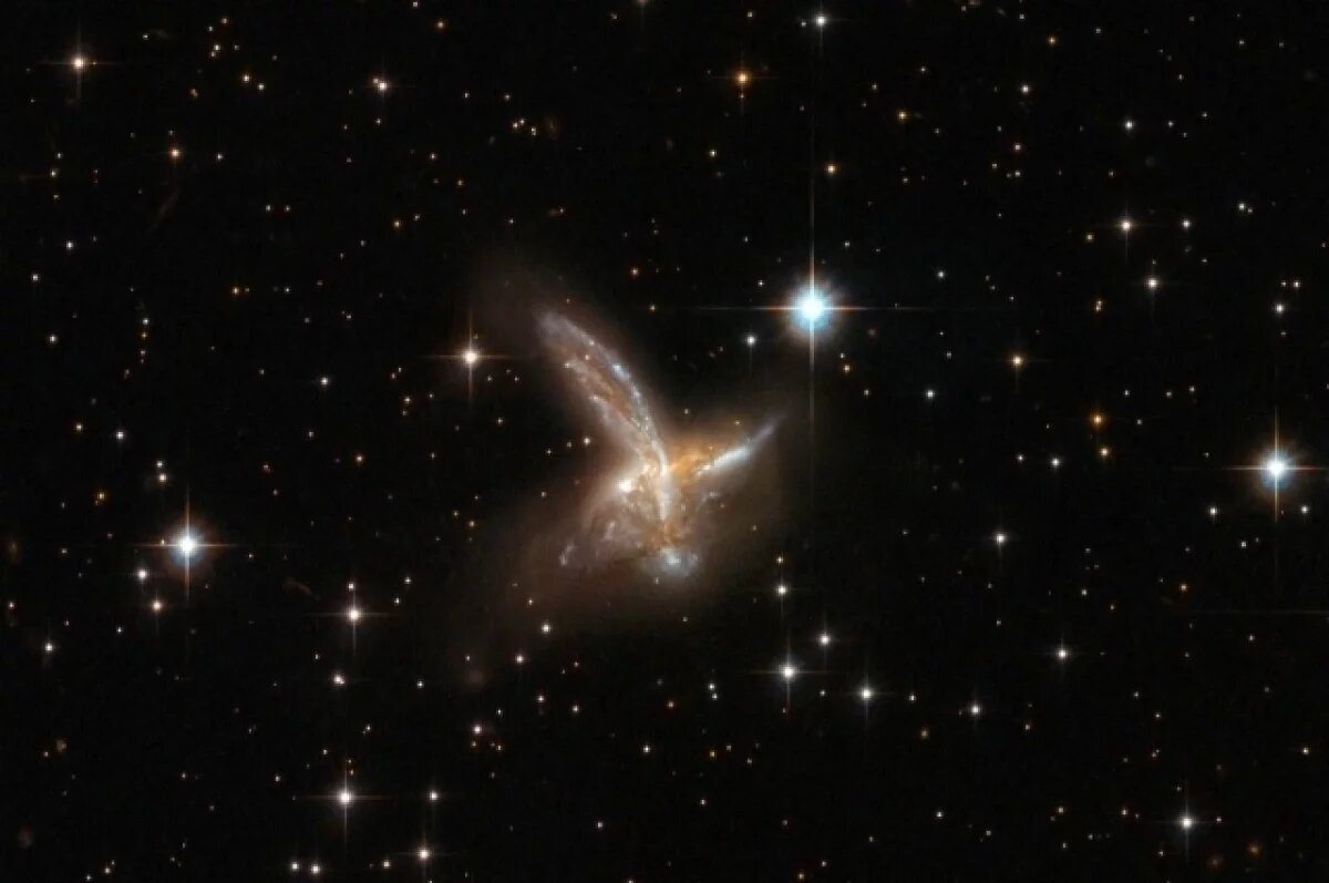    Телескоп Хаббл заснял «птицу» на расстоянии 650 млн световых лет от Земли