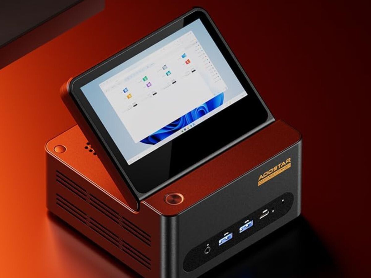    Aoostar выпустила «бюджетную» версию мини-ПК G-Flip с откидным экраном
