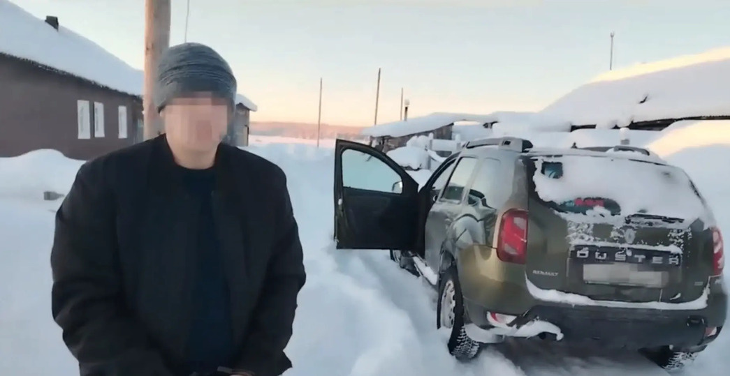     Скрин из видео: УМВД Архангельской области