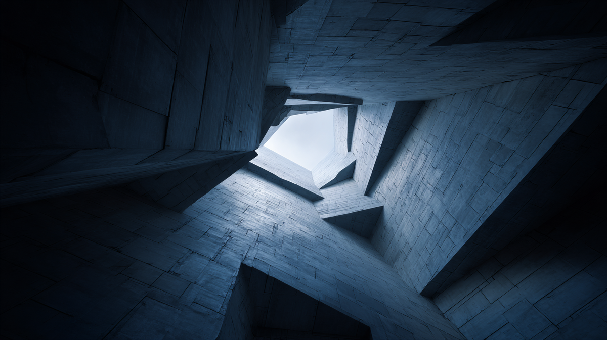 Массивная конструкция упирается в невидимый предел. Внешний масштаб сохраняется, но дальнейший рост останавливается из-за внутренних ограничений системы — так в бизнесе возникает потолок роста, связанный не с рынком, а с управляемостью.