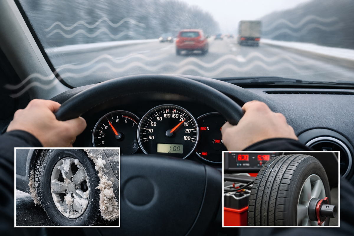 Вибрация на скорости 90–110 км/ч