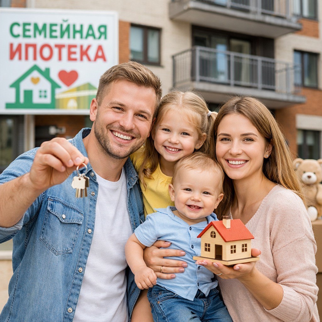 Семейная ипотека  с 01 февраля 2026 года