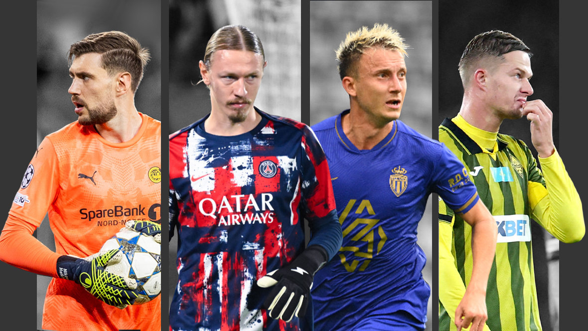    Никита Хайкин, Матвей Сафонов, Александр Головин и Егор Сорокин.Global Look Press, Getty Images, Reuters