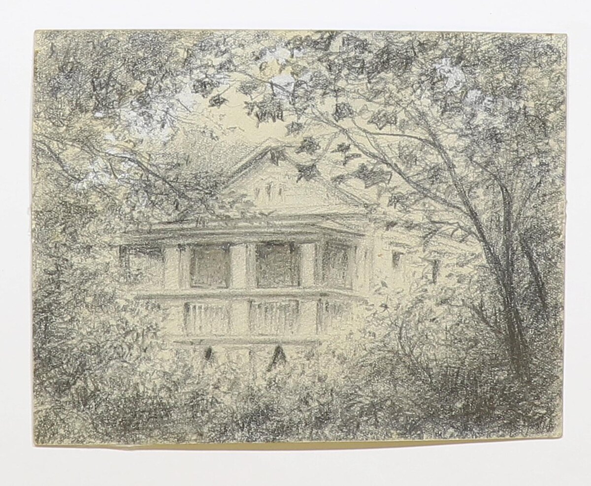 Мельников А.П. Дом Ляховской усадьбы, где Мельниковым-Печерским П.И. были написаны «В лесах» и «На горах»