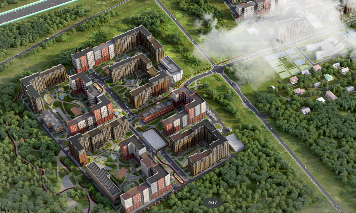 Общий план 1 очереди. Рендер с презентации