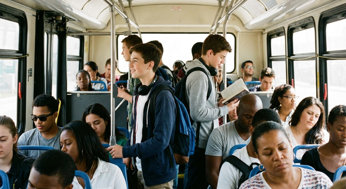 Подростковая дерзость в Петрозаводске. Изображение: ИИ Nano Banana