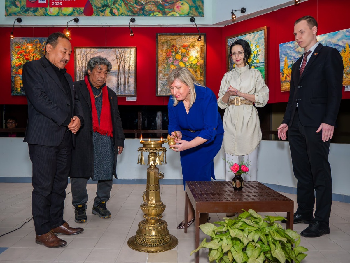 Торжественное открытие выставки в Катманду прошло с успехом. Фото предоставлено "Русским Домом"