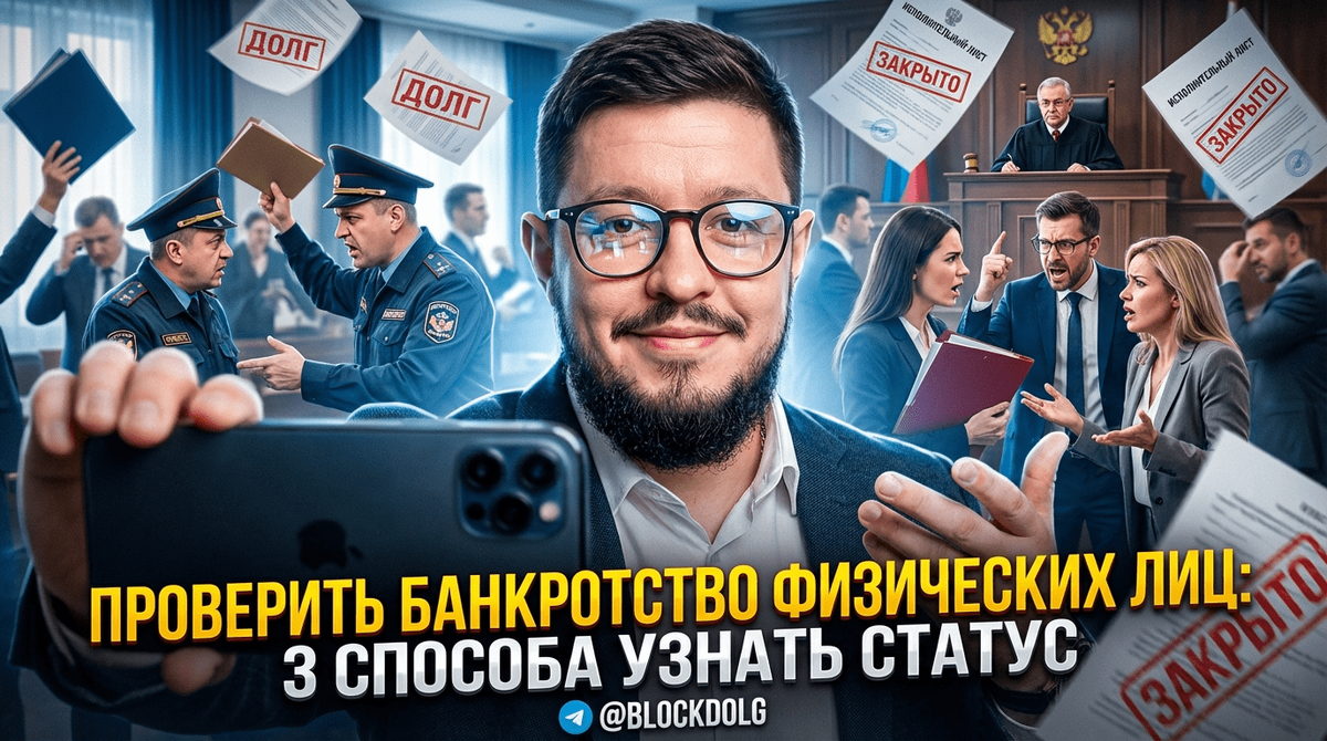    3 способа узнать статус банкротства физического лица Максим
