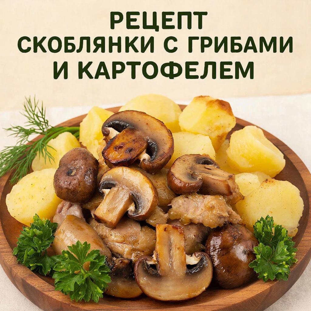 Как приготовить скоблянку: мясо, грибы и картошка в одном блюде. Пошаговый рецепт