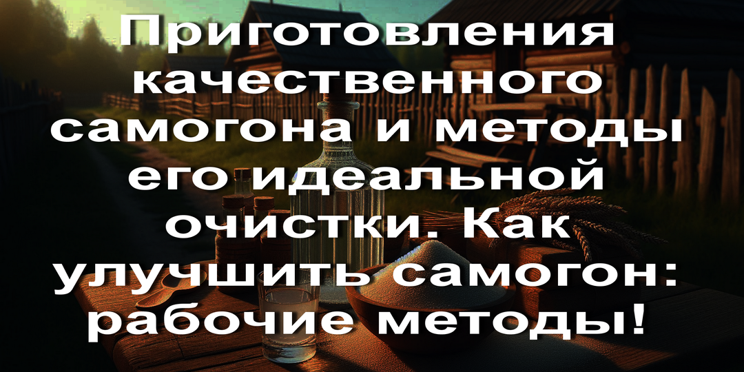 Приготовления качественного самогона и методы его идеальной очистки. Как улучшить самогон: рабочие методы!
