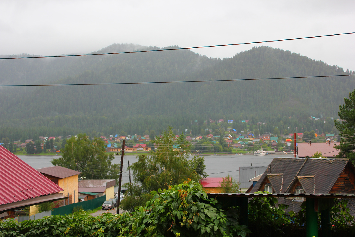 вид с базы на озеро