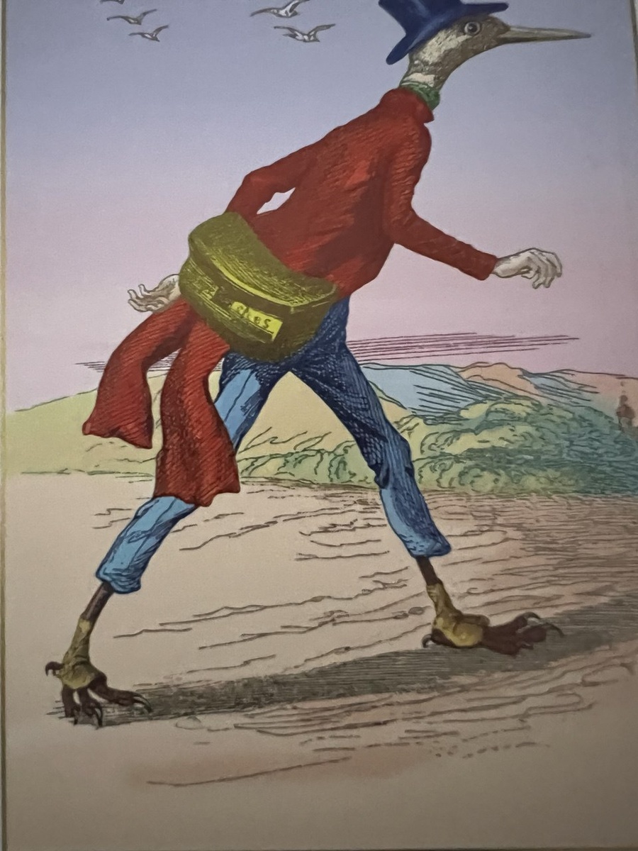 ШЕСТЕРКА МЕЧЕЙ в колоде Таро "Фантастический зверинец".