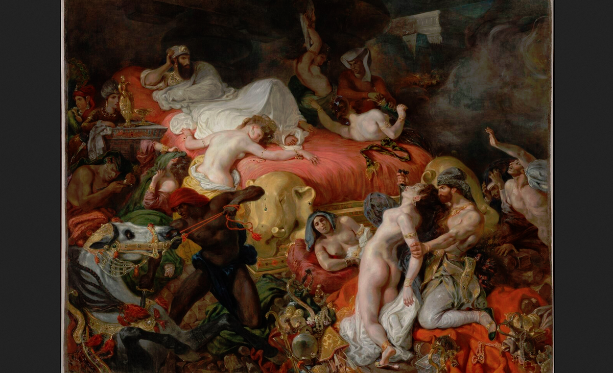 Эжен Делакруа. "Смерть Сарданапала", 1827.