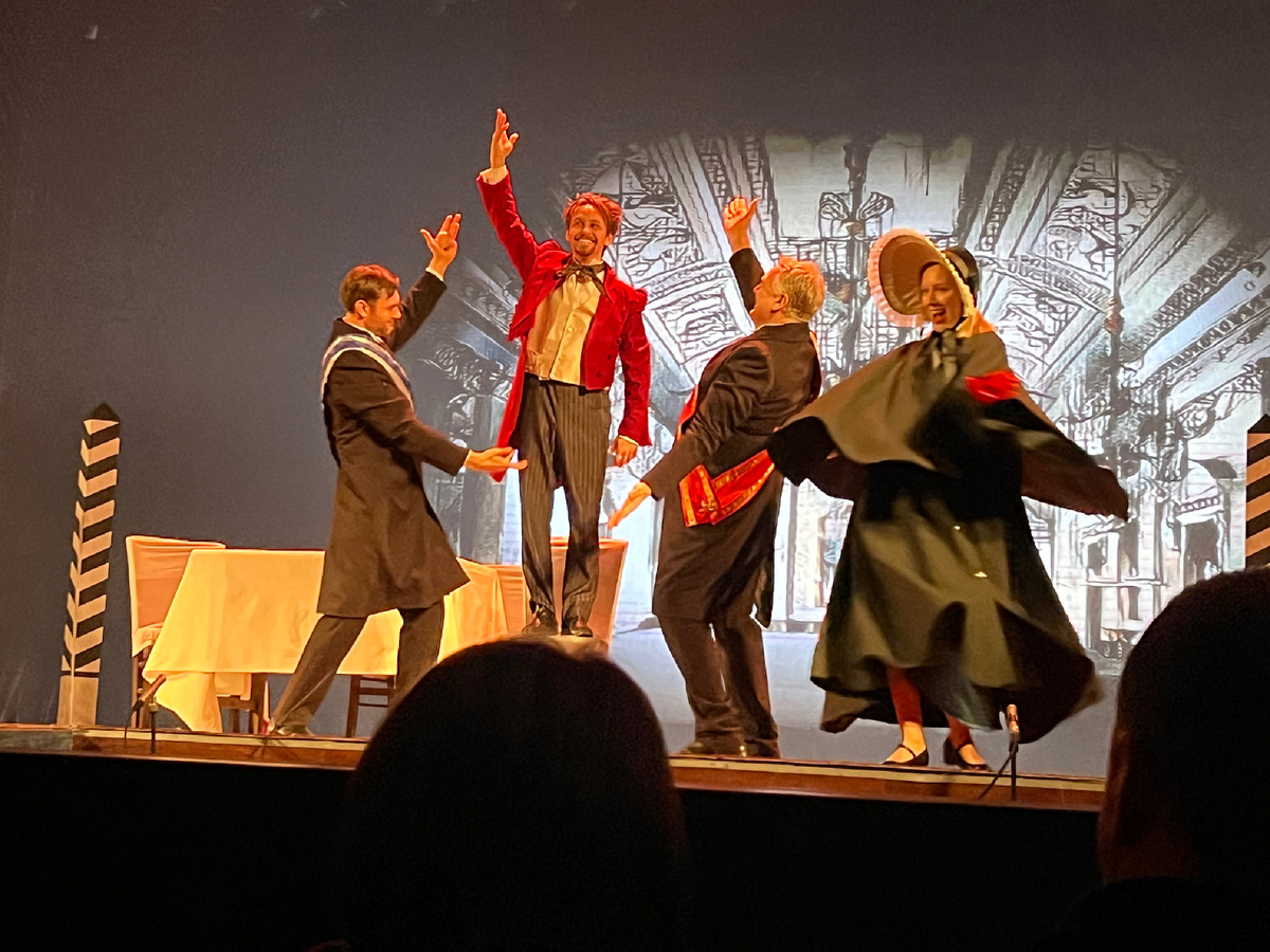 Сидели мы с мамой на 3 ряду в партере. Оказалось, что не самые лучшие места. Лучше брать чуть выше. Фото автора 