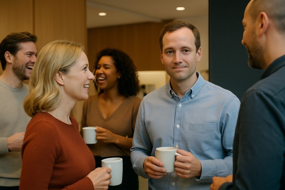 Не мучайтесь, придумывая реплику за репликой: ваши собеседники охотно поговорят о себе, просто дайте им такую возможность. Источник: нейросеть