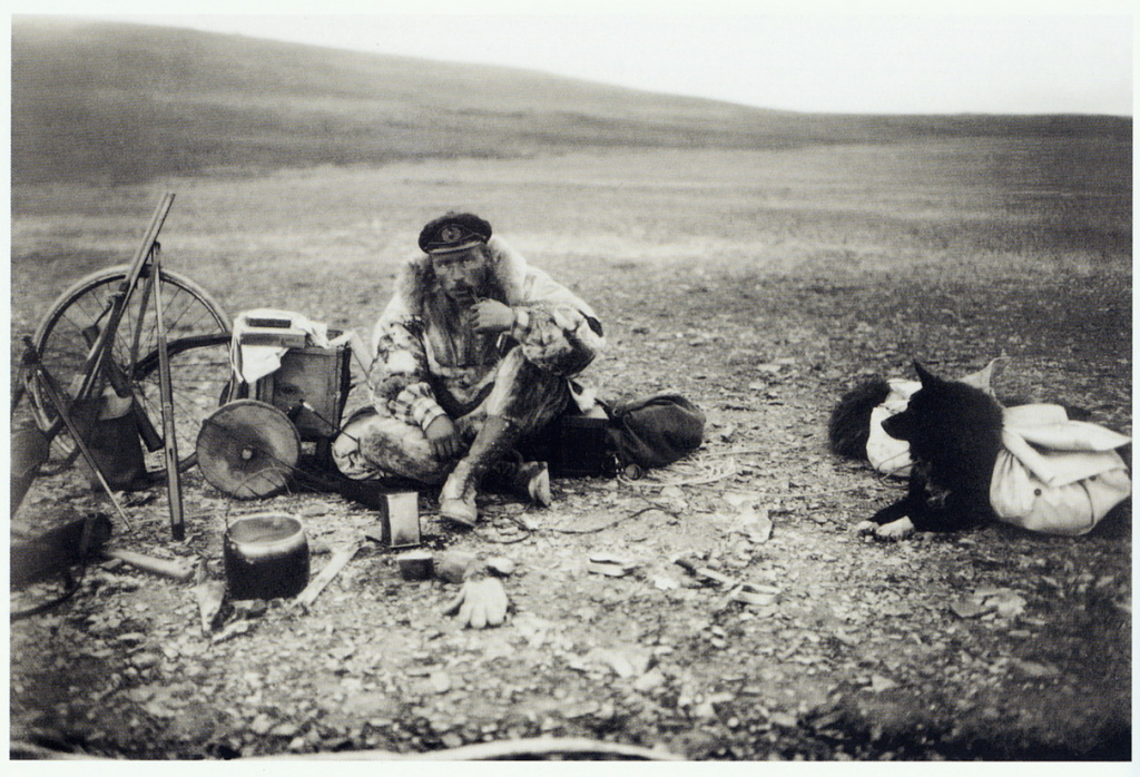 Г.А. Ушаков на острове Врангеля. Автопортрет