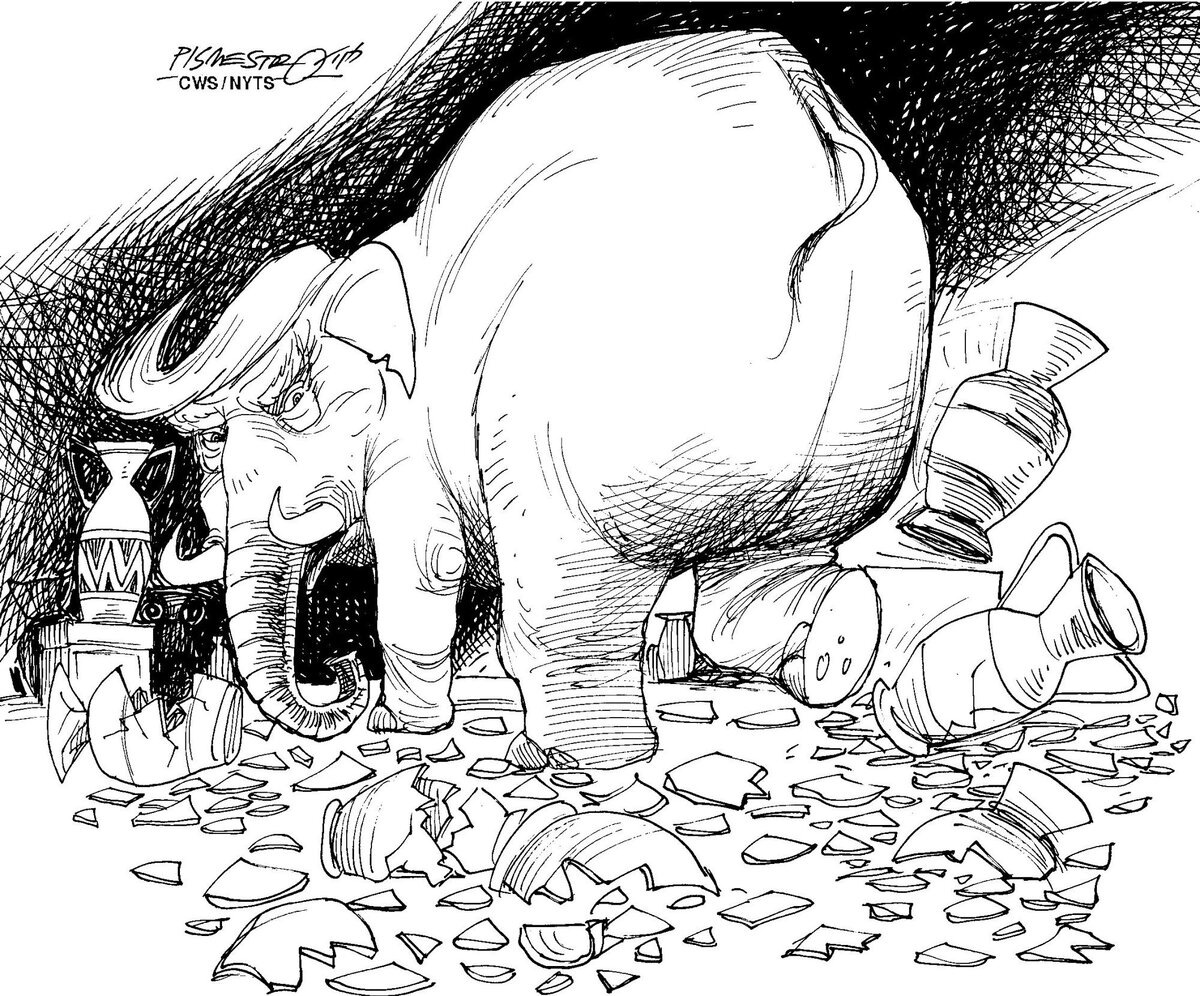 Слон в посудной лавке