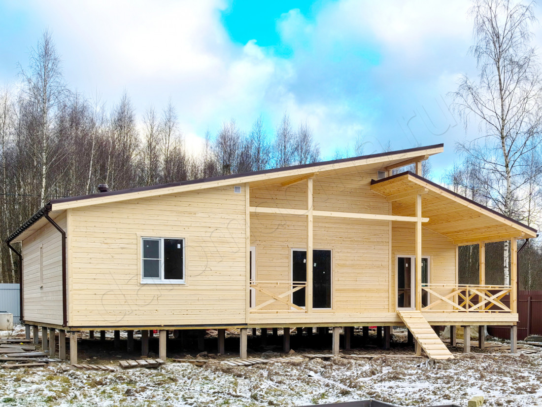 Каркасный дом в деревне Аристово