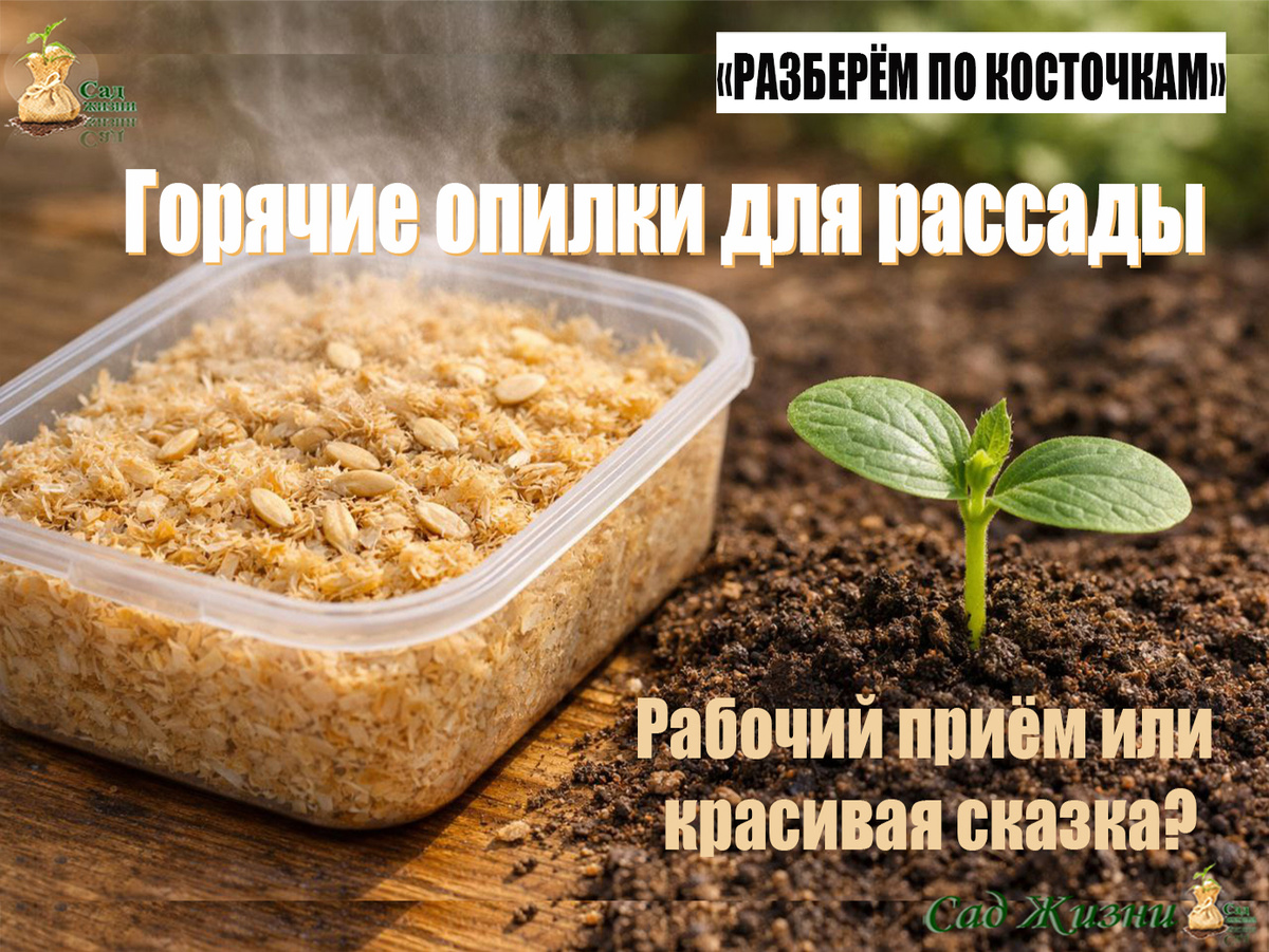 Горячие опилки для рассады — хитрый приём или красивая сказка для просмотров?