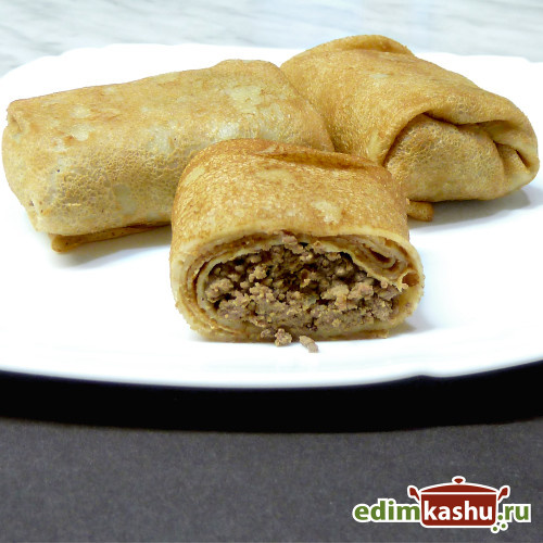 Начинка из куриной печени для фаршированных блинчиков. Вкусная мясная начинка для блинов. Простой рецепт