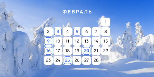 Календарь задач для ИП: февраль 2026 года
