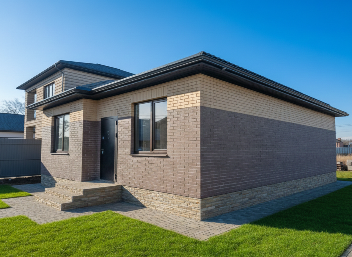 Дом построен СК "Домовой" (г. Краснодар) в КП "Николино-Парк"