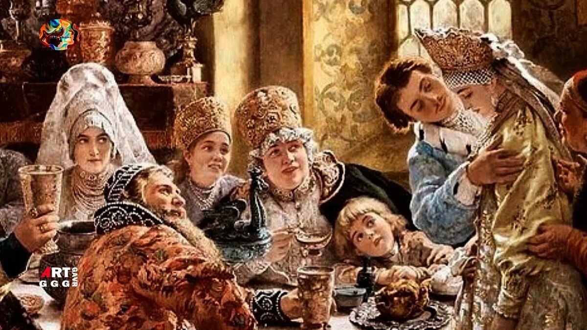 К. Маковский "Боярский пир"