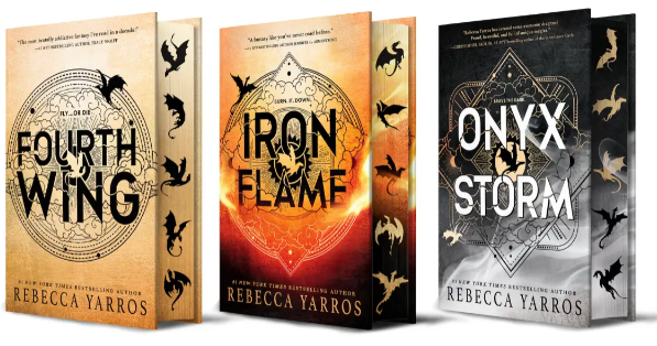 Обложки эксклюзивной серии книг "Эмпирей" Ребекки Яррос 