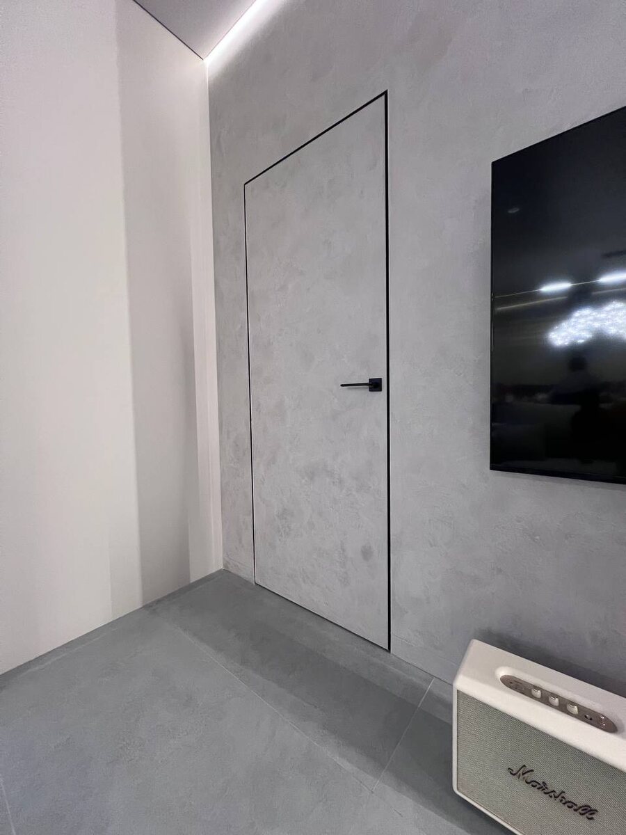 Скрытые двери с алюминиевой кромкой от компании Квадратный метр