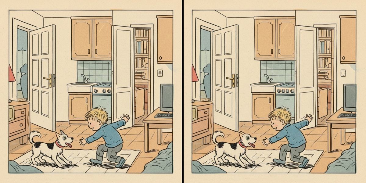 Картинка 1. Найдите 6 отличий